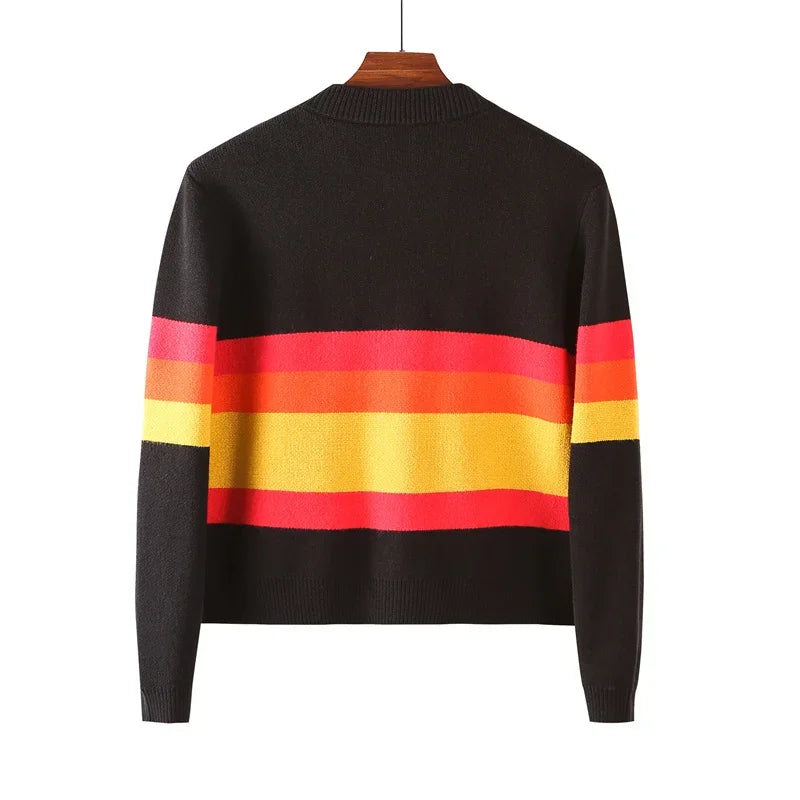 Autumn Winter New Letter Color Streetwear Long Sleeve Round Neck Female Jacket Casual Zipper Women
