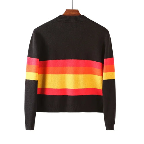 Autumn Winter New Letter Color Streetwear Long Sleeve Round Neck Female Jacket Casual Zipper Women